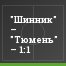 "Шинник" – "Тюмень" – 1:1