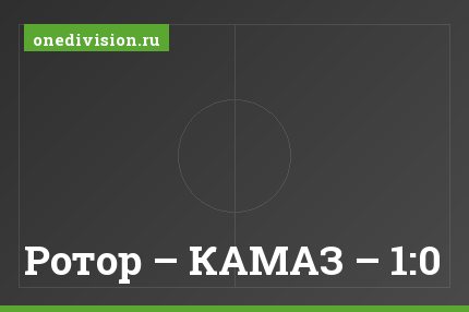 Ротор – КАМАЗ – 1:0