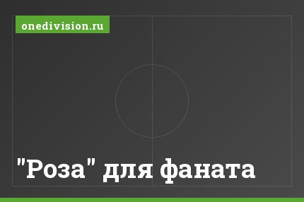 "Роза" для фаната
