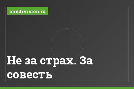 Не за страх. За совесть