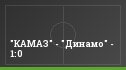 "КАМАЗ" - "Динамо" - 1:0