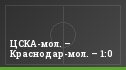 ЦСКА-мол. – Краснодар-мол. – 1:0