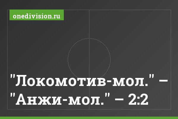 "Локомотив-мол." – "Анжи-мол." – 2:2