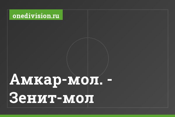 Амкар-мол. - Зенит-мол. Амкар-мол. - Зенит-мол