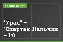 "Урал" – "Спартак-Нальчик" – 1:0