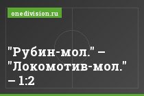 "Рубин-мол." – "Локомотив-мол." – 1:2