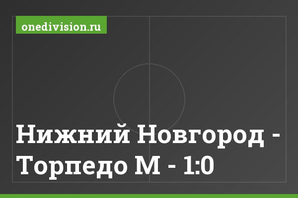 Нижний Новгород - Торпедо М - 1:0 Нижний Новгород - Торпедо М - 1:0