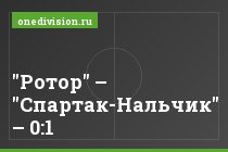 "Ротор" – "Спартак-Нальчик" – 0:1