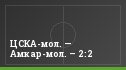 ЦСКА-мол. — Амкар-мол. – 2:2