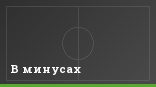 В минусах