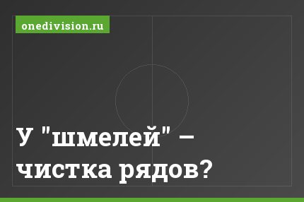 У "шмелей" – чистка рядов?