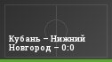 Кубань – Нижний Новгород – 0:0