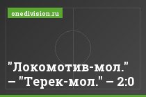 "Локомотив-мол." – "Терек-мол." – 2:0