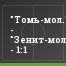 "Томь-мол." - "Зенит-мол." - 1:1