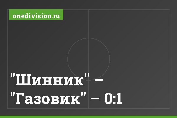 "Шинник" – "Газовик" – 0:1 "Шинник" – "Газовик" – 0:1