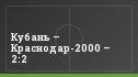 Кубань – Краснодар-2000 – 2:2
