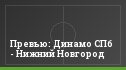 Превью: Динамо СПб - Нижний Новгород