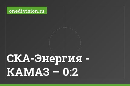 СКА-Энергия - КАМАЗ – 0:2