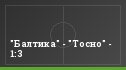 "Балтика" - "Тосно" - 1:3