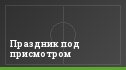 Праздник под присмотром