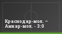 Краснодар-мол. – Амкар-мол. - 3:0