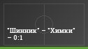 "Шинник" – "Химки" – 0:1