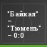"Байкал" – "Тюмень" – 0:0