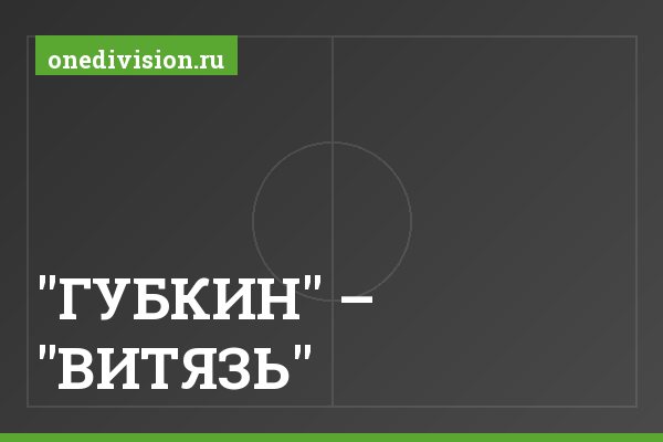 "ГУБКИН" – "ВИТЯЗЬ". "ГУБКИН" – "ВИТЯЗЬ"