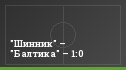 "Шинник" – "Балтика" – 1:0