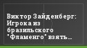 Виктор Зайденберг: Игрока из бразильского "Фламенго" взять дешевле, чем из ивановского "Текстильщика"