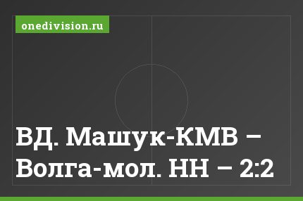 ВД. Машук-КМВ – Волга-мол. НН – 2:2