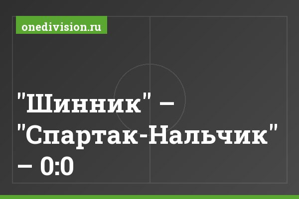 "Шинник" – "Спартак-Нальчик" – 0:0 "Шинник" – "Спартак-Нальчик" – 0:0