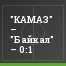 "КАМАЗ" – "Байкал" – 0:1