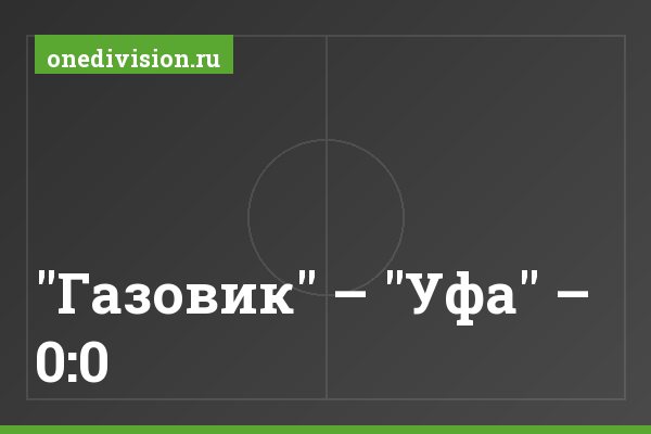 "Газовик" – "Уфа" – 0:0