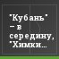"Кубань" – в середину, "Химки" – на вершину