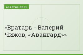 Вратарь - Валерий Чижов, «Авангард»