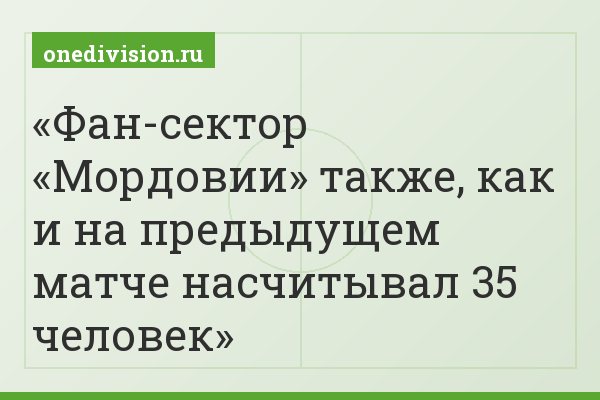Фан-сектор «Мордовии» также, как и на предыдущем матче насчитывал 35 человек