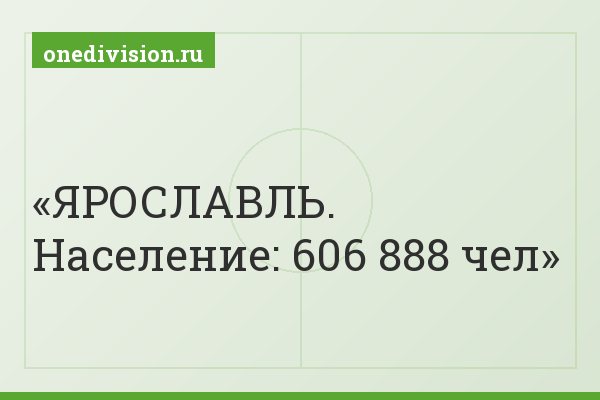 ЯРОСЛАВЛЬ. Население: 606 888 чел