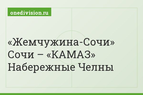 «Жемчужина-Сочи» Сочи – «КАМАЗ» Набережные Челны